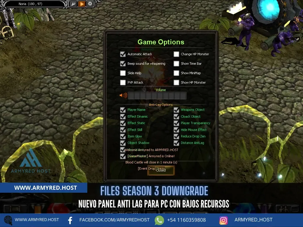 Season 3 Downgrade files: new anti-lag panel for low-end PCs