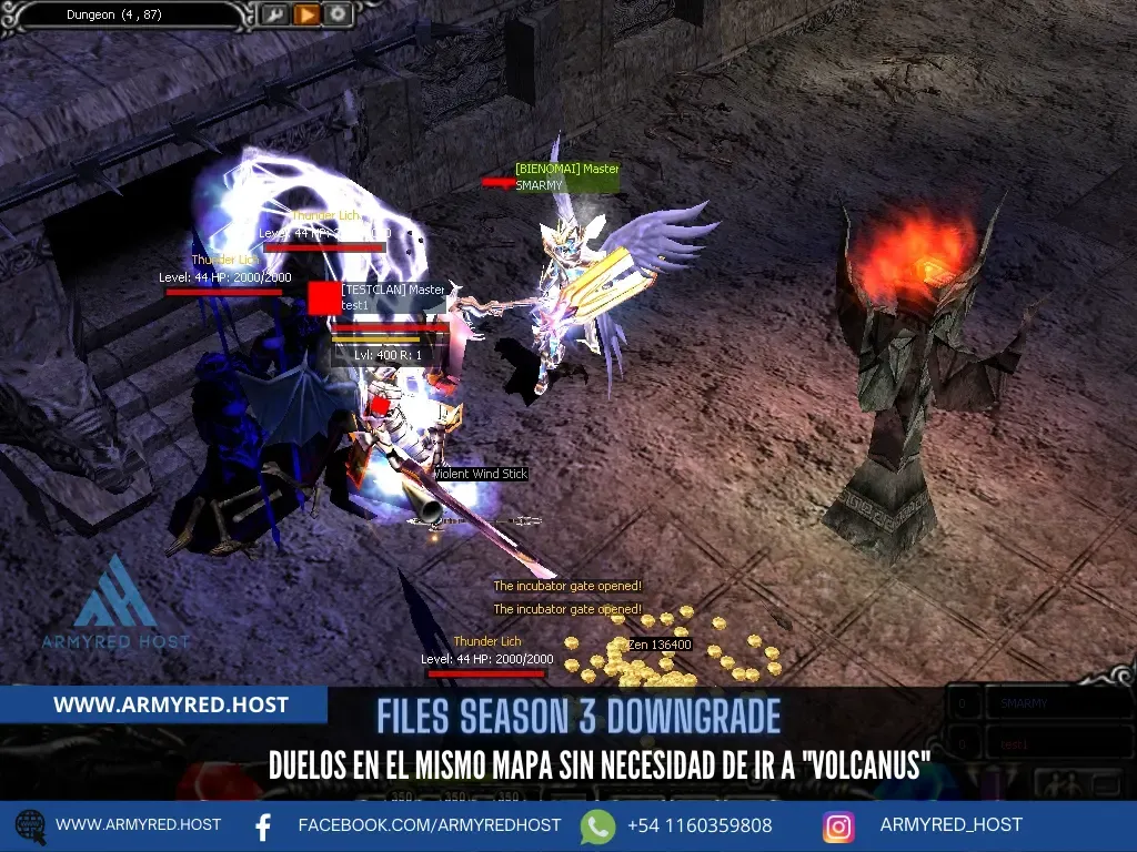 Season 3 Downgrade files: duels on the same map, with no need to go to Vulcanus