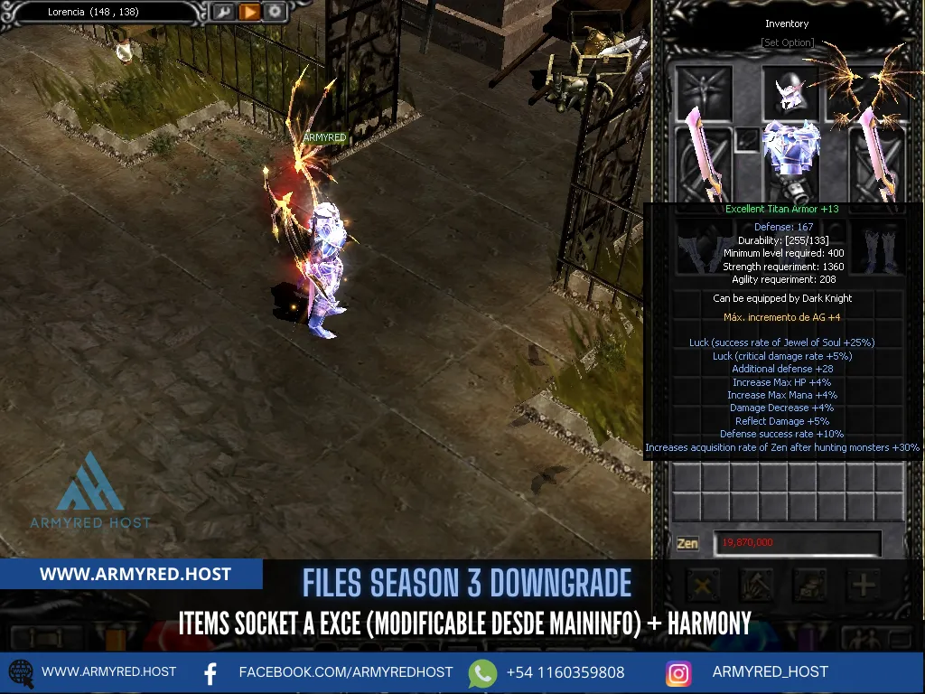 Season 3 Downgrade files: Socket items to Excellent (configurable from the MainInfo) + Harmony