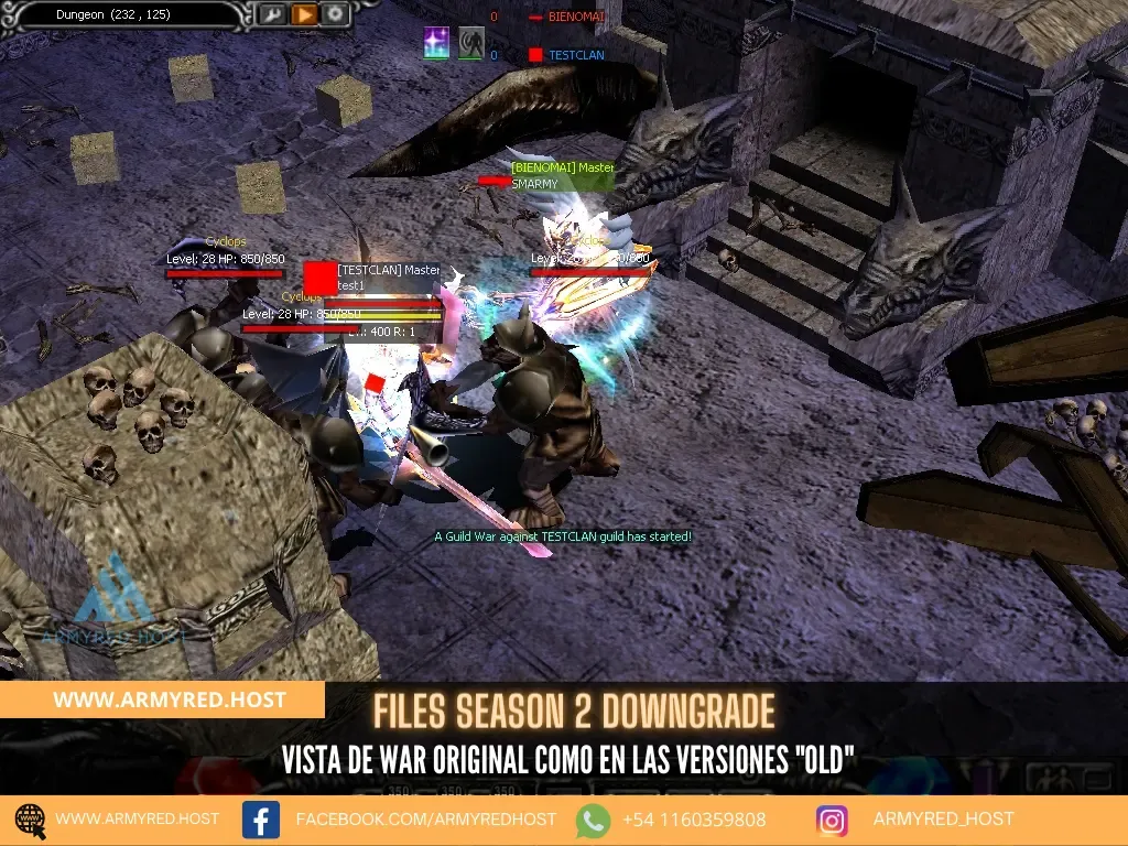 Files Season 2 Downgrade: visão de WAR original, como nas versões "old"